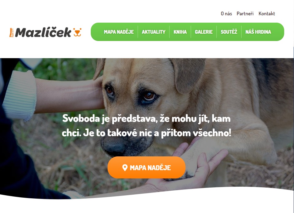 Mapa nádeje pre zvieratá, ktoré potrebujú pomoc
