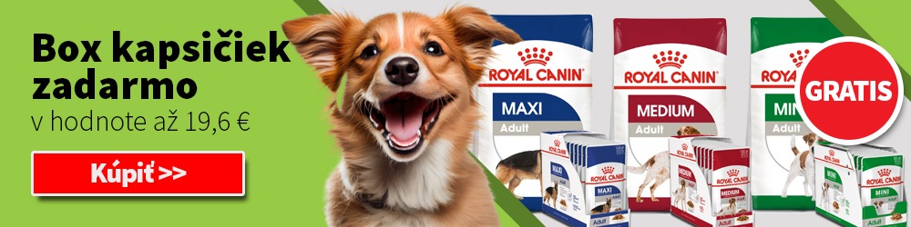 Royal Canin + Box kapsičiek v hodnote až 19,6 € zadarmo 