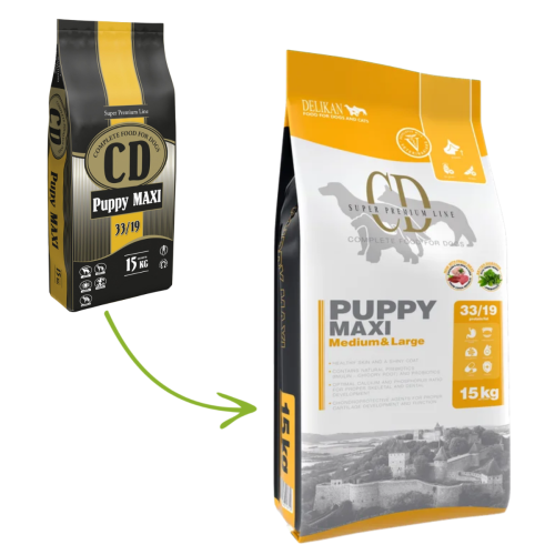 Delikan Dog CD Puppy Maxi - 15kg