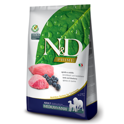 N&D Prime Dog Adult Medium/Large Lamb/Blueberry - 12kg