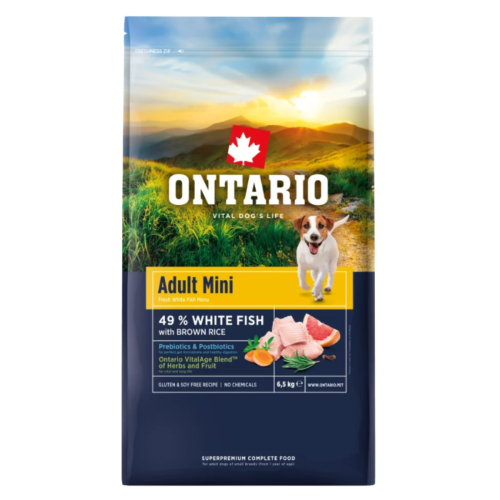 Ontario Dog Adult Mini Fish - 6,5kg