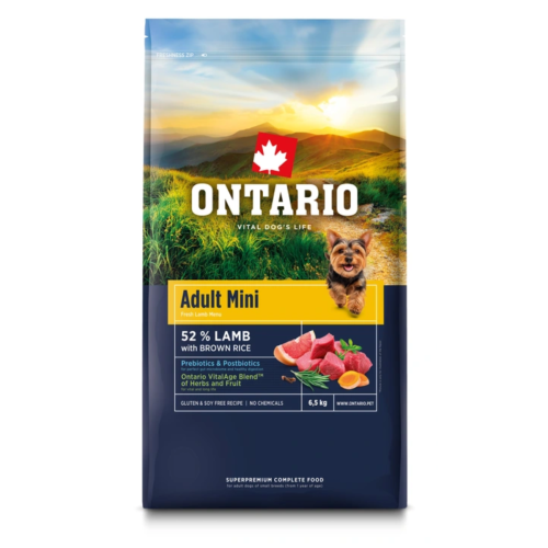 Ontario Dog Adult Mini Lamb - 6,5kg