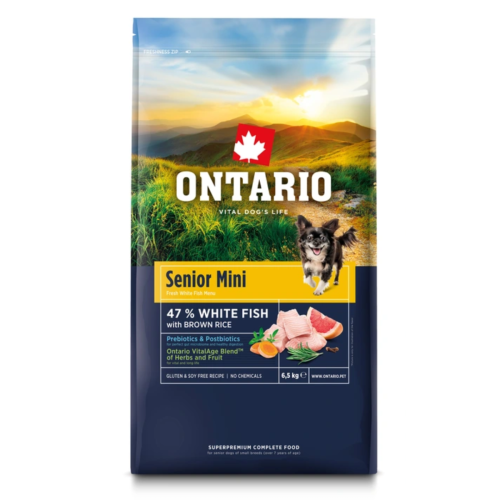 Ontario Dog Senior Mini Fish - 6,5kg
