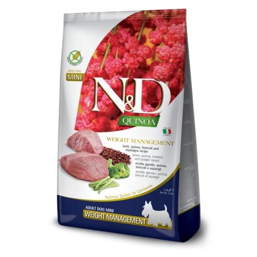 N&D Quinoa Dog Weight Management Lamb/Broccoli Grain-free - 800g
