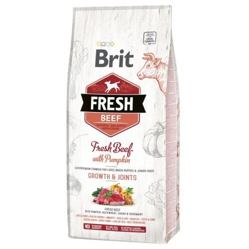 Brit Fresh Dog Large Puppy Beef/Pumpkin Growth & Joints - 12kg