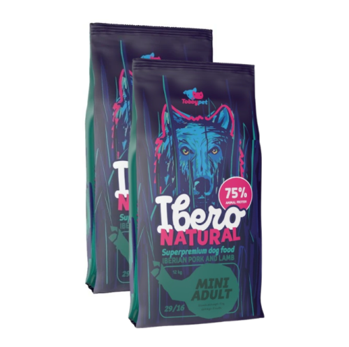 Ibero Natural Dog Mini Adult - 2x12kg