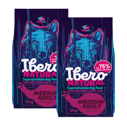 Ibero Natural Dog Medium Adult - 2x12kg
