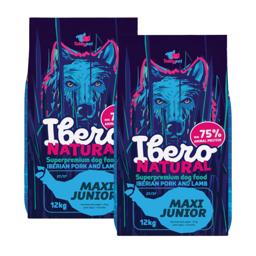 Ibero Natural Dog Maxi Junior - 2x12kg