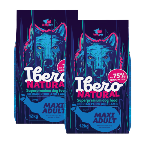 Ibero Natural Dog Maxi Adult - 2x12kg