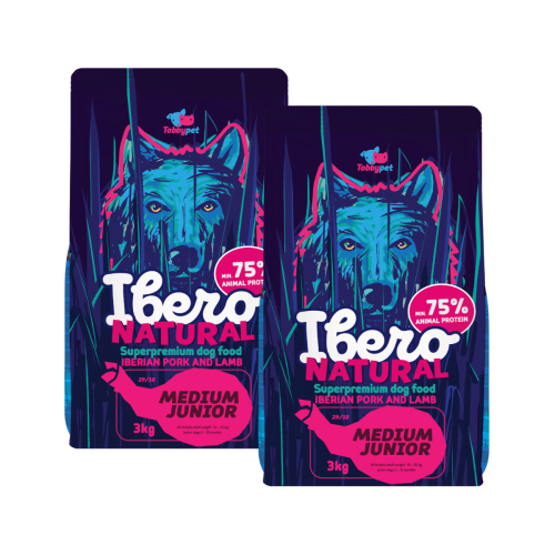 Ibero Natural Dog Medium Junior - 2x3kg