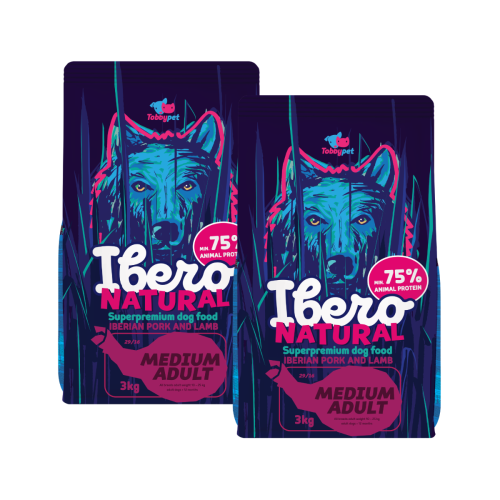 Ibero Natural Dog Medium Adult - 2x3kg