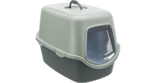 Trixie WC Vico Kryté s Dvierkami, Bez Filtra, 40x40x56cm - Antracit/Šedozelená