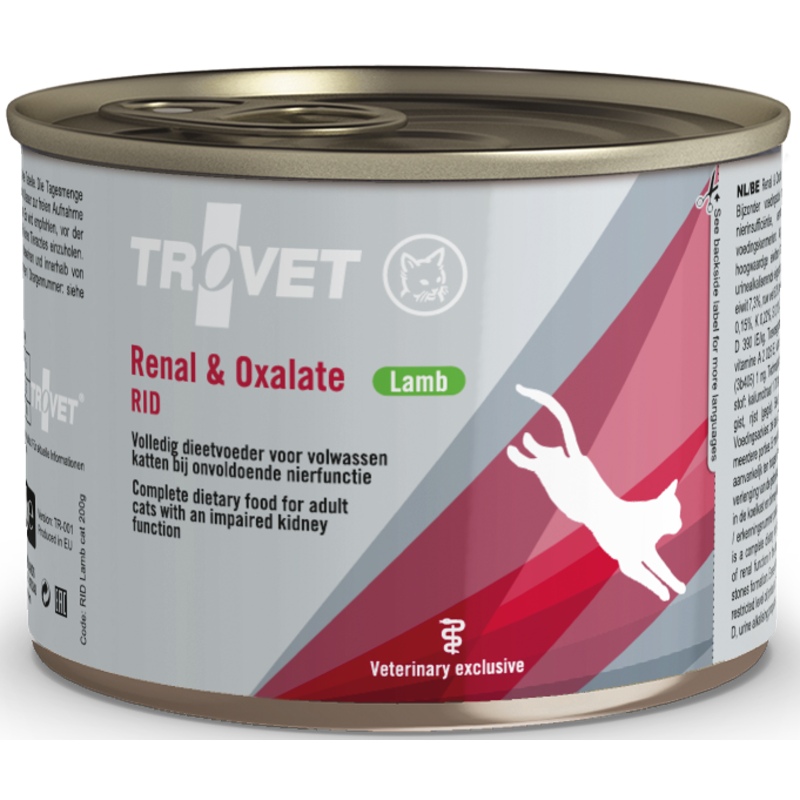 TROVET cat konzerva RID - Renal and Oxalate - 200g
