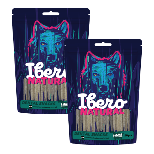 Ibero Dental Snacks Lamb & Collagen 480g - 2x S/M(20ks)