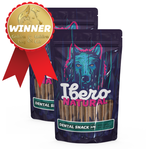 Ibero Natural Dental Snack Jahňacie/Kolagén - 2x S/M(20ks)