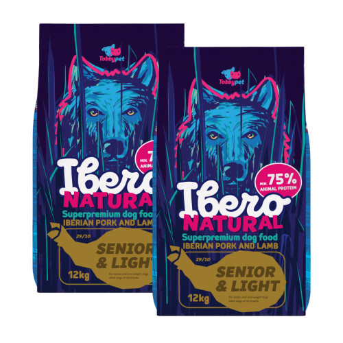 Ibero Natural Dog Senior&Light - 2x12kg