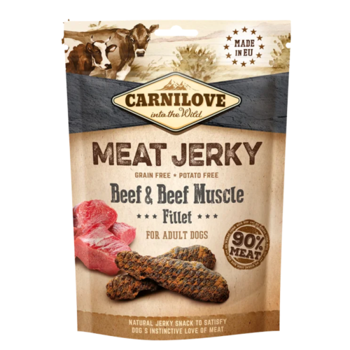 Carnilove Dog Meat Jerky Beef & Beef Muscle Fillet - 100g
