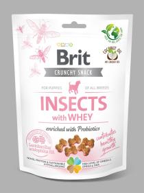 Brit Care Dog Crunchy Cracker. Funkčné pamlsky s hmyzom a syrovátkou. Obohatené o probiotiká.