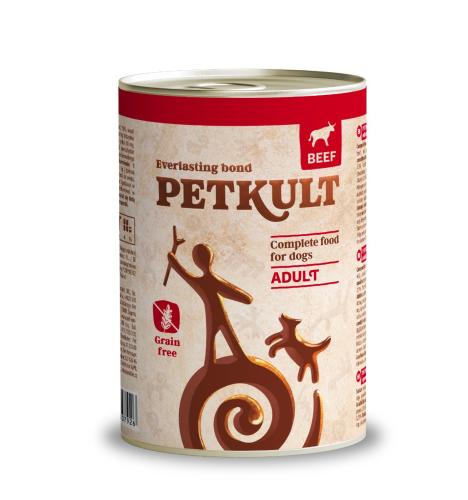 Petkult Konz. Adult Hovädzie - 24x400g