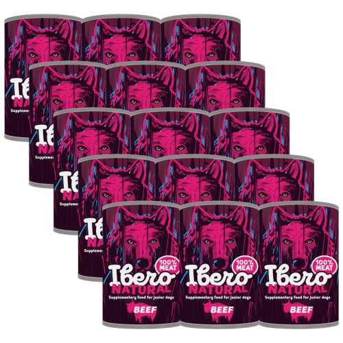 Ibero Natural Dog Junior Beef - 15x400g