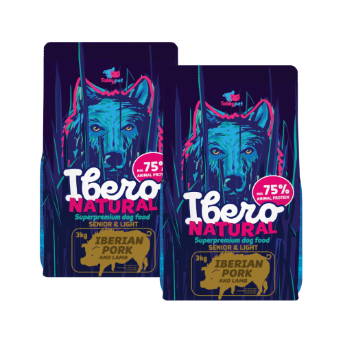 Ibero Natural Dog Senior&Light - 2x3kg