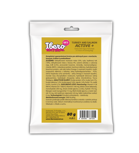 Vzorka - Ibero Natural Dog Active +  - 80g