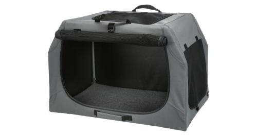 Trixie Skladací Cestovný Box Easy Sivý - S/M: 71x49x51cm