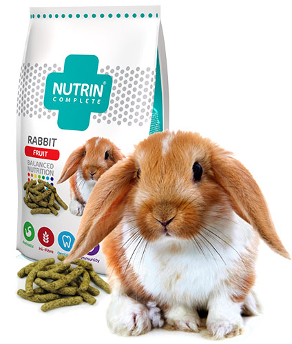 Nutrin Complete králik - fruit 400g - 1,5kg
