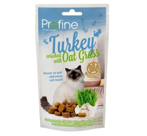 Profine Cat Semi Moist Snack Turkey with Oat Grass - 50g
