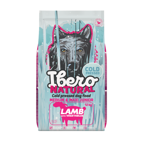 Ibero Cold Press Dog Medium & Maxi Junior Lamb - 12kg