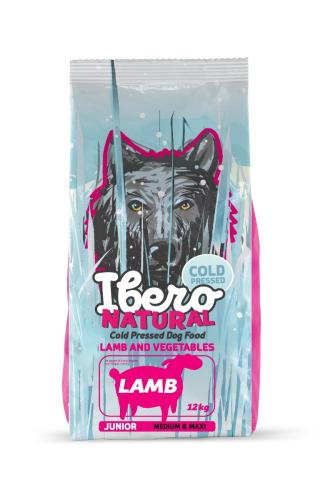 Ibero Cold Press Dog Junior Medium/Large Lamb - 12kg + 3kg GRATIS