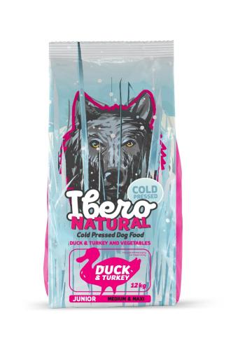 Ibero Cold Press Dog Junior Medium/Large Duck&Turkey - 12kg 
