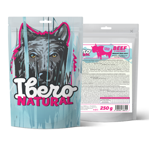 Vzorka - Ibero Cold Press Dog Medium & Maxi Adult Beef - 250g
