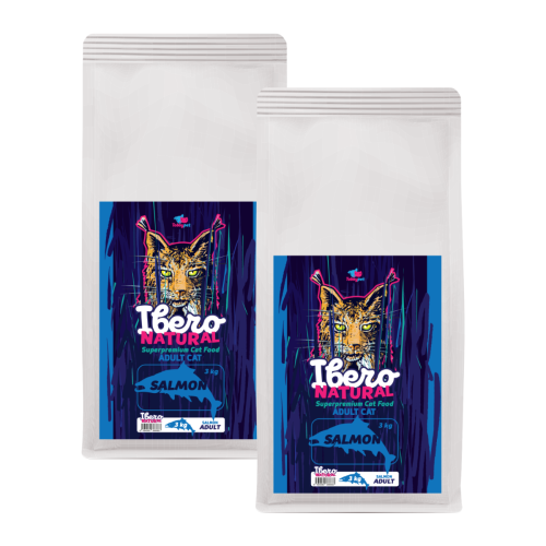 Ibero Natural Cat Adult Salmon - 2x3kg