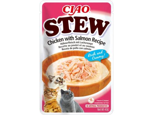 Ciao Stew Pouch 40g - Kuracie s Lososom