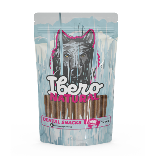 Ibero Dental Snacks Beef & Carrot 460g - L (10ks)