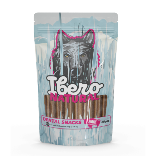 Ibero Dental Snacks Beef & Carrot 480g - S / M (20ks)