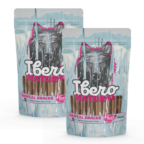 Ibero Dental Snacks Duck & Beetroot - 2x S/M (20ks/480g)
