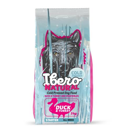 Ibero Cold Press Dog Starter/Puppy Duck&Turkey - 3kg