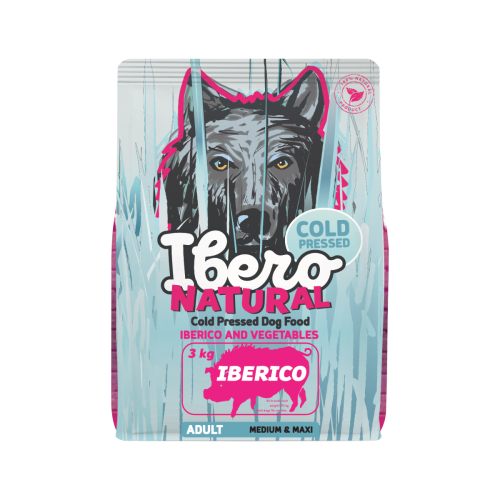 Ibero Cold Press Dog Medium & Maxi Adult Iberico - 3kg