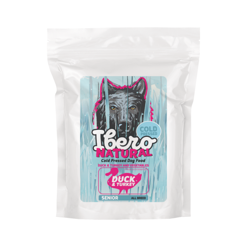 Ibero Cold Press Dog All Breed Senior & Light Duck&Turkey - 3kg