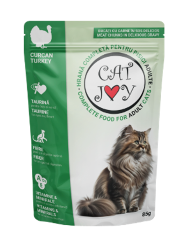 Cat Joy Vrecko Adult Turkey in Sauce - 85g