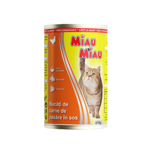 Miau Miau konz. Adult Chicken - 415g
