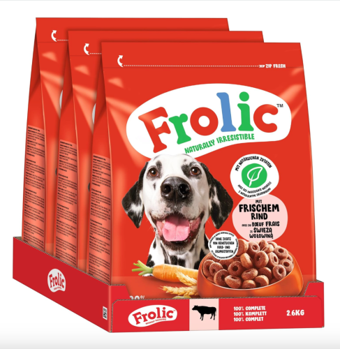 Frolic Hovädzie - 3x2,6 kg