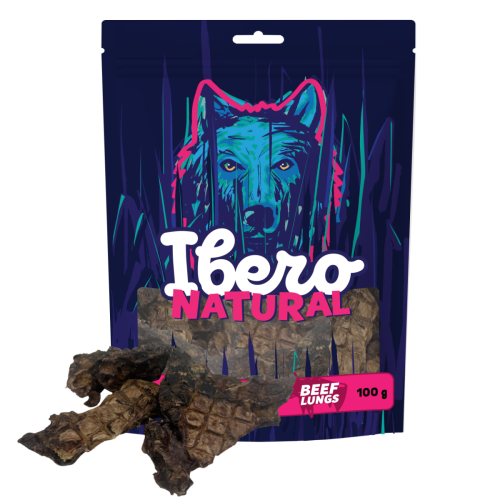 Ibero Natural Snack Sušené Hovädzie Pľúca - 100g