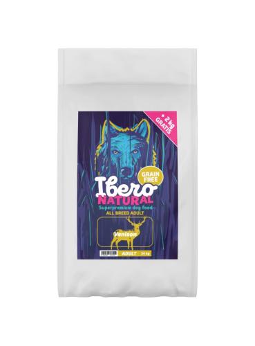 Ibero Natural Grain-free Venison Adult - 12+2kg Gratis