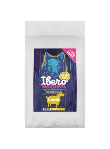 Ibero Grain Free Dog Medium & Maxi Adult Lamb - 12 + 2kg GRATIS