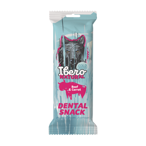 Ibero Dental Snacks Hovädzie/Mrkva 70g - S/M (3ks)
