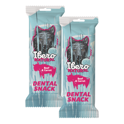 Ibero Dental Snacks Hovädzie/Mrkva - 2x S/M (3ks)