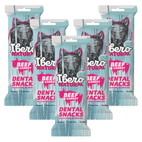 Ibero Dental Snack Beef Carrot - 5x S/M (3ks/70g)